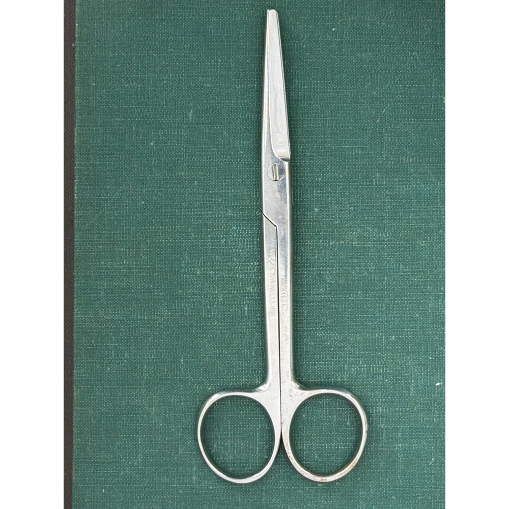 Weck Wexteel Surgical Scissors 460-400 Stainless USA 6 Inch Straight Blade